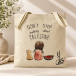 Palestine Heritage Narrative Canvas Tote